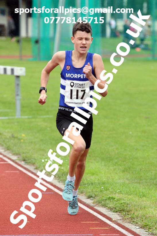 800 metres 37, NECAA Open Meeting, Morpeth, Sunday, March 23rd. David T. Hewitson/Sports for All Pics